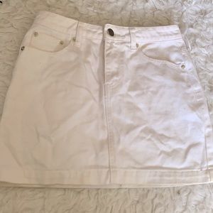 White denim skirt small